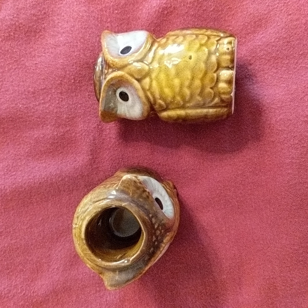 Owl candlestick holders